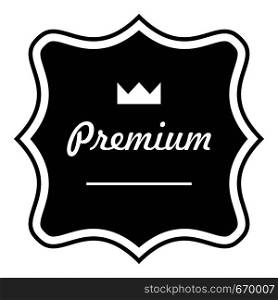 Premium label icon. Simple illustration of premium label vector icon for web. Premium label icon, simple style.