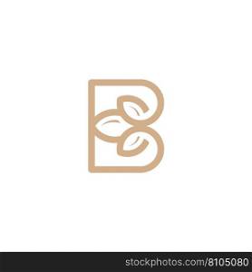 Premium monogram letter b initials logo Royalty Free Vector