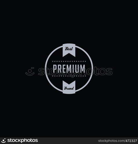 premium original quality badge label emblem vector art. premium original quality badge label