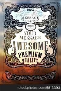 Premium Quality, Guarantee typography design ?an be used for invitation, congratulation or website