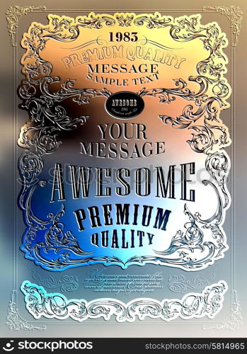 Premium Quality, Guarantee typography design can be used for invitation, congratulation or website