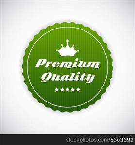 Premium Quality Label Vector Illustration EPS10