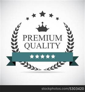 Premium Quality Label Vector Illustration EPS10. Premium Quality Label Vector Illustration