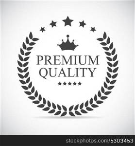 Premium Quality Label Vector Illustration EPS10. Premium Quality Label Vector Illustration