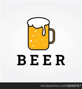 Premium quality vintage craft beer logo template. For badges, emblems, beer companies, bars, taverns.