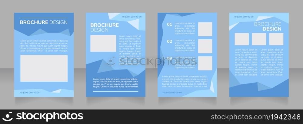 Prep school presentation blank brochure layout design. Additional classes. Vertical poster template set with empty copy space for text. Premade corporate reports collection. Editable flyer paper pages. Prep school presentation blank brochure layout design
