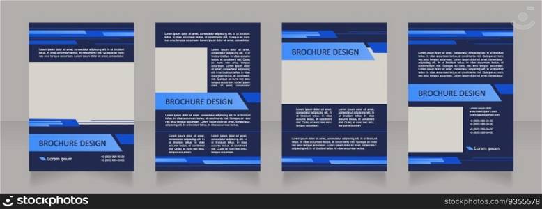 Prepaid cards variety blank brochure layout design. Banking service. Vertical poster template set with empty copy space for text. Premade corporate reports collection. Editable flyer paper pages. Prepaid cards variety blank brochure layout design