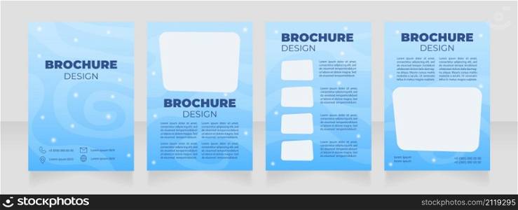 Preparatory academy for astronauts blank brochure design. Template set with copy space for text. Premade corporate reports collection. Editable 4 paper pages. Arial Black, Regular fonts used. Preparatory academy for astronauts blank brochure design