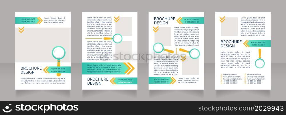 Preparing cv and resume for job position blank brochure layout design. Vertical poster template set with empty copy space for text. Premade corporate reports collection. Editable flyer 4 paper pages. Preparing cv and resume for job position blank brochure layout design