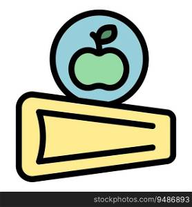 Preschool education icon outline vector. School teacher. Class kids color flat. Preschool education icon vector flat