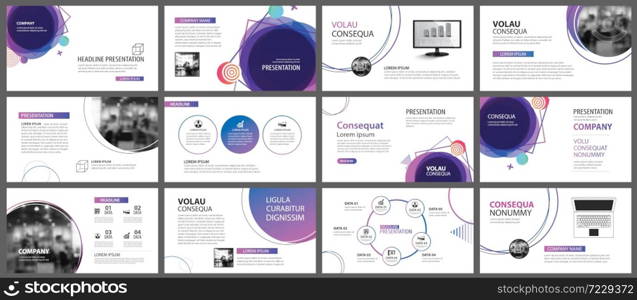 Presentation and slide layout background. Design blue and purple gradient geometric template. Use for business annual report, flyer, marketing, leaflet, advertising, brochure, modern style.