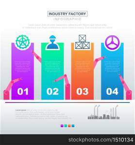 Presentation Bar Chart Graph Diagram Financial Factory Industrial Business Infographic