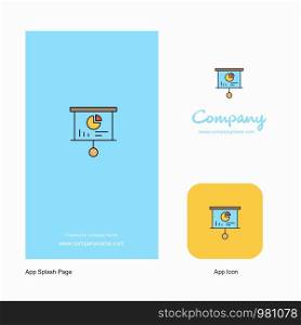 Presentation board Company Logo App Icon and Splash Page Design. Creative Business App Design Elements