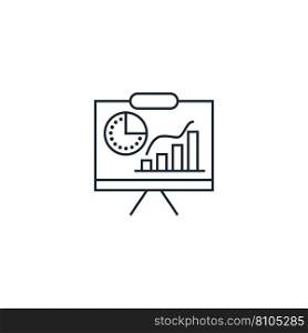 Presentation board creative icon from business Vector Image