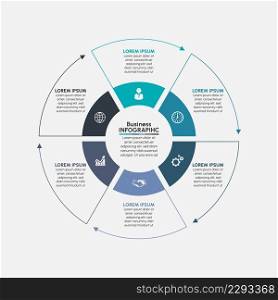 Presentation Business circle infographic template 