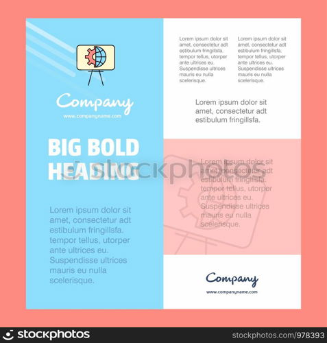 Presentation Business Company Poster Template. with place for text and images. vector background