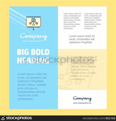 Presentation Business Company Poster Template. with place for text and images. vector background