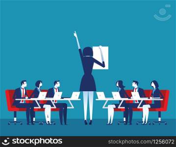 Presentation. Business corporate meeting. Concept business vector illustration.