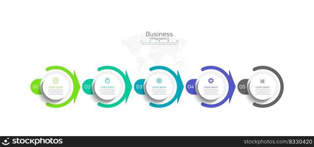 Presentation business infographic design abstract background template
