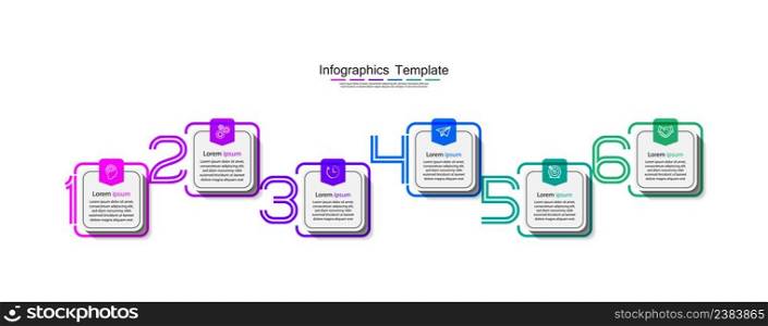 Presentation business infographic template colorful
