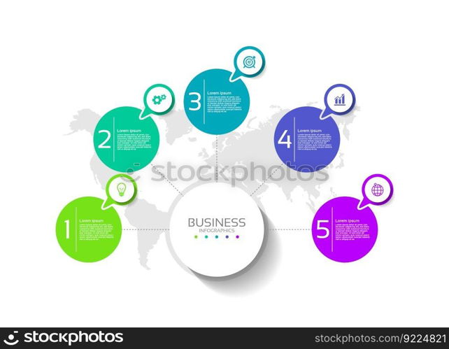 Presentation business infographic template design