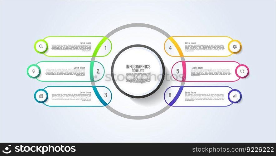 Presentation business infographic template design