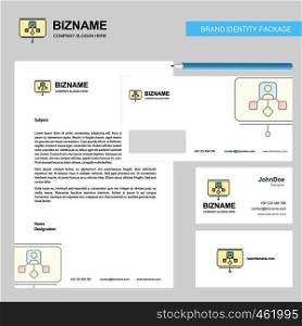 Presentation Business Letterhead, Envelope and visiting Card Design vector template