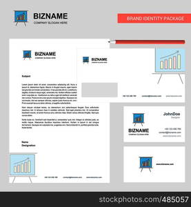 Presentation Business Letterhead, Envelope and visiting Card Design vector template