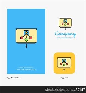 Presentation Company Logo App Icon and Splash Page Design. Creative Business App Design Elements