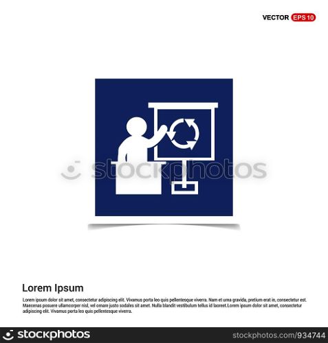 Presentation Icon - Blue photo Frame