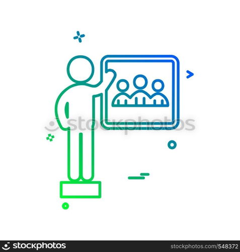 Presentation icon design vector
