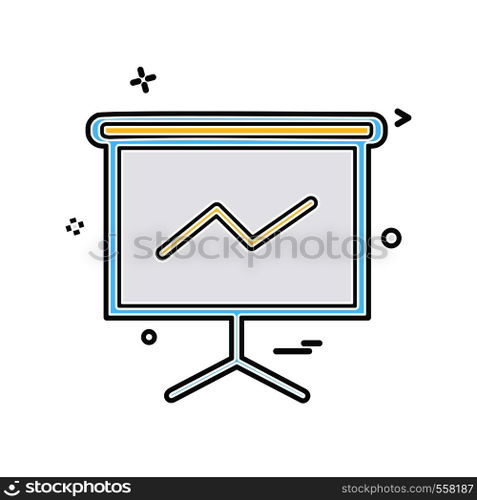 Presentation icon design vector
