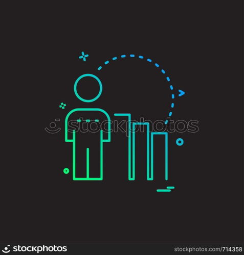 Presentation icon design vector