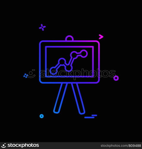Presentation icon design vector