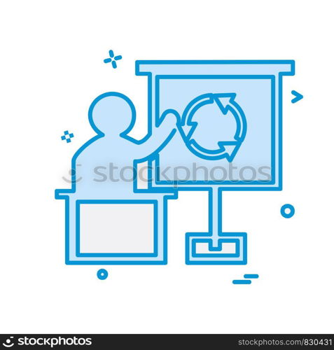 Presentation icon design vector