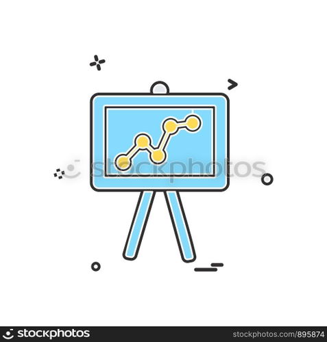 Presentation icon design vector