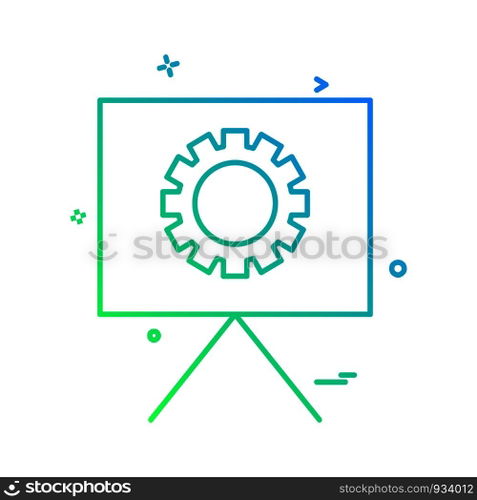 Presentation icon design vector