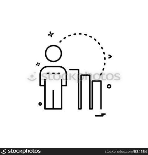 Presentation icon design vector