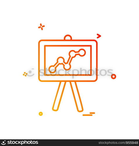 Presentation icon design vector