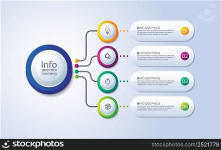 Presentation idea business infographic template