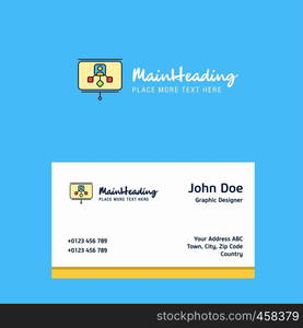 Presentation logo Design with business card template. Elegant corporate identity. - Vector