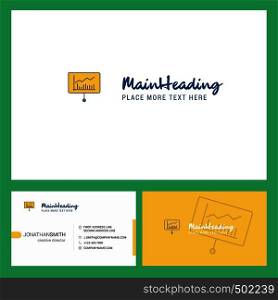 Presentation Logo design with Tagline & Front and Back Busienss Card Template. Vector Creative Design