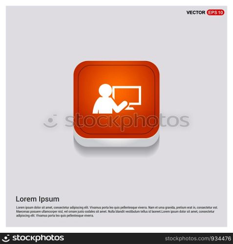 Presentation on business growth icon