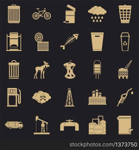 Preserve icons set. Simple set of 25 preserve vector icons for web for any design. Preserve icons set, simple style