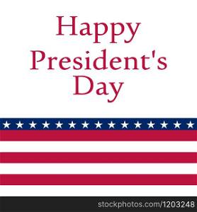 President s Day in the United States vector illustration. President s Day in the United States