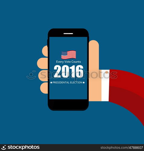 Presidential Election 2016 in USA Background. Can Be Used as Banner or Poster. Vector Illustration EPS10. Presidential Election 2016 in USA Background. Can Be Used as Ban