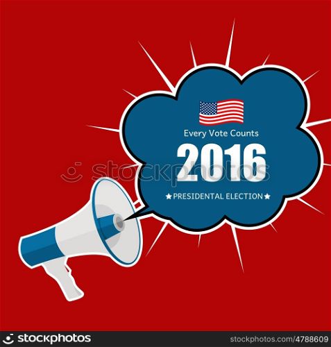 Presidential Election 2016 in USA Background. Can Be Used as Banner or Poster. Vector Illustration EPS10. Presidential Election 2016 in USA Background. Can Be Used as Ban