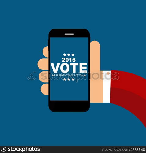 Presidential Election Vote 2016 in USA Background. Can Be Used as Banner or Poster. Vector Illustration EPS10. Presidential Election Vote 2016 in USA Background. Can Be Used a