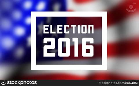 Presidentioal elecction in USA. Presidentioal elecction in USA. Vector illustration with flag