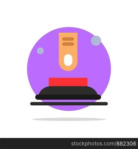 Press, Button, Finger, Start Abstract Circle Background Flat color Icon